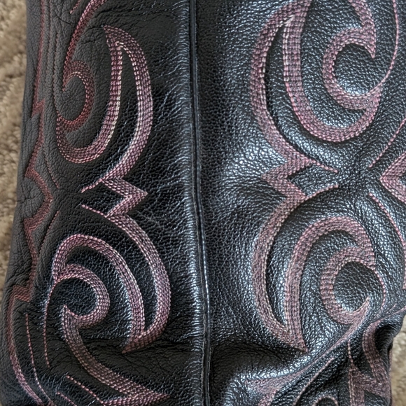 NOCONA Oxblood and Black Western Boots - Picture 4 of 14